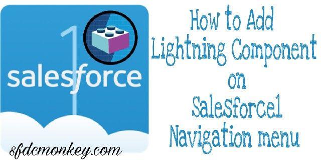 Salesforce1 Logo - How to add lightning component on salesforce1 navigation menu/tabs