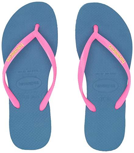 Havaianas Logo - Havaianas Women's Slim Logo Pop Up Multicolored Flip-Flop Sandals