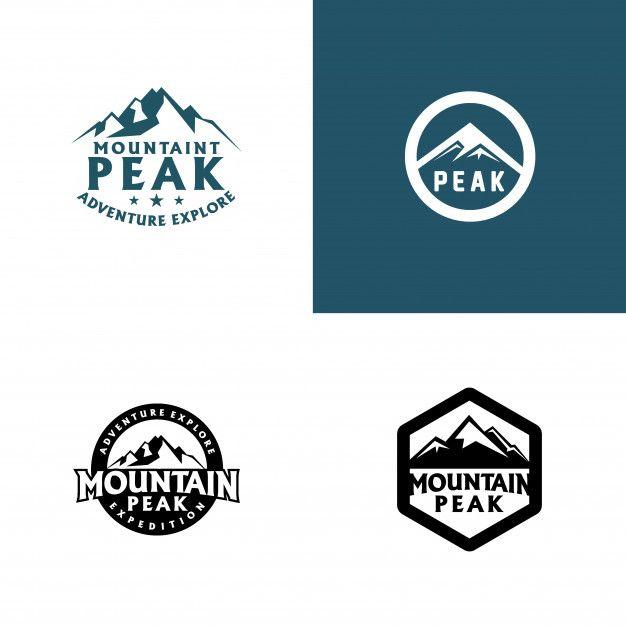 Peak Logo - Mountain peak logo Vector