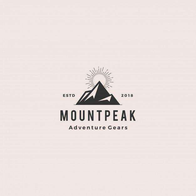 Peak Logo - Mount peak mountain logo Vector