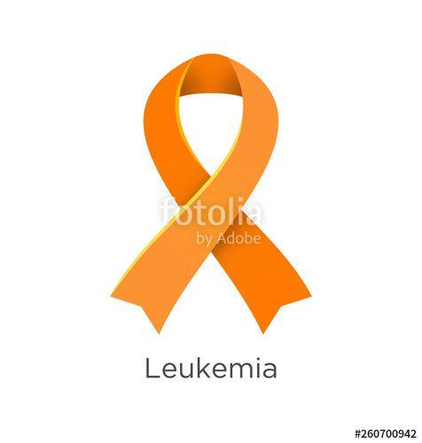 Leukemia Logo - Leukemia or Leukaemia awareness month in September. Orange color ...