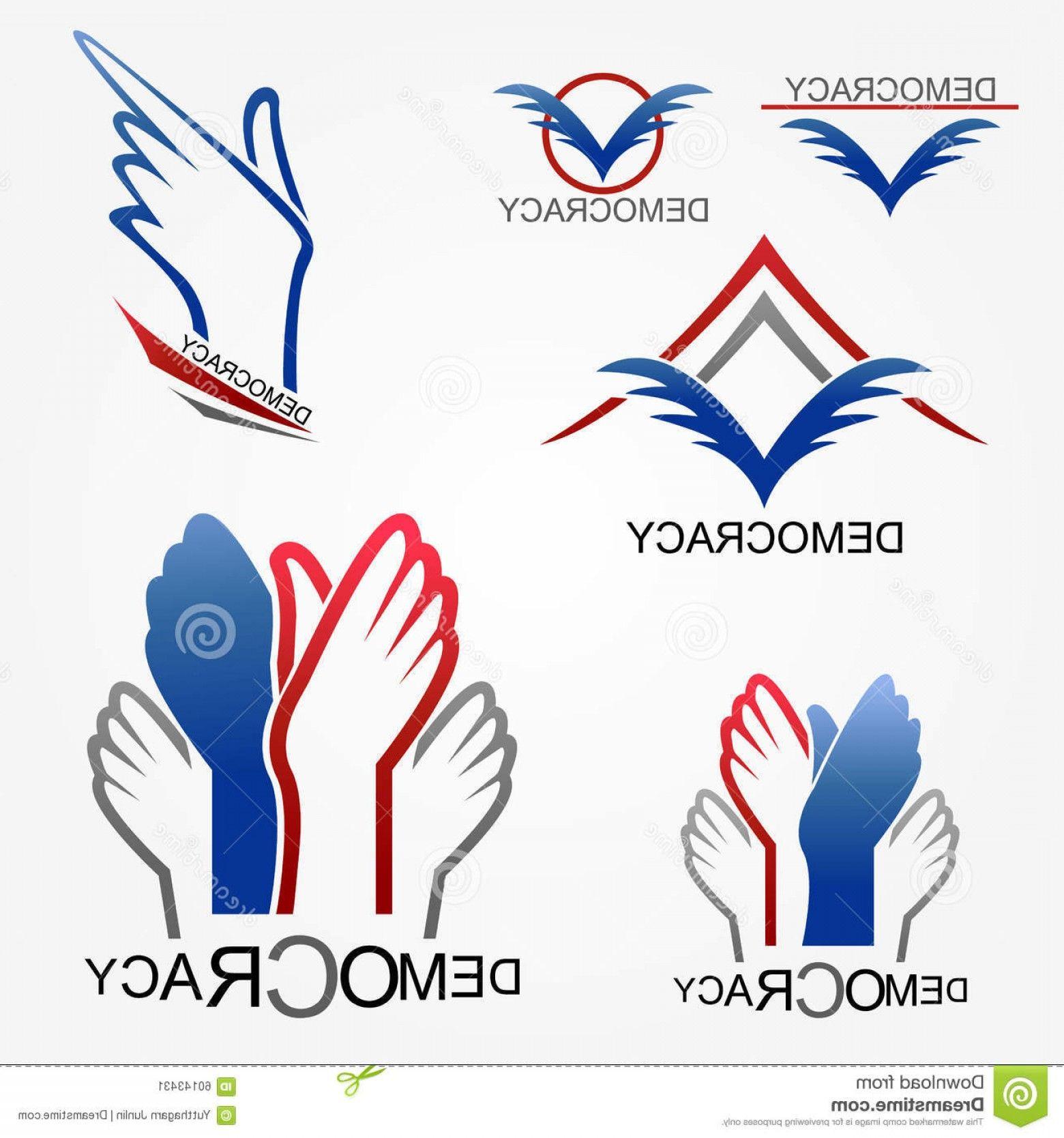 Democracy Logo - Stock Illustration Democracy Logo Sign Politic Vector Image | SOIDERGI