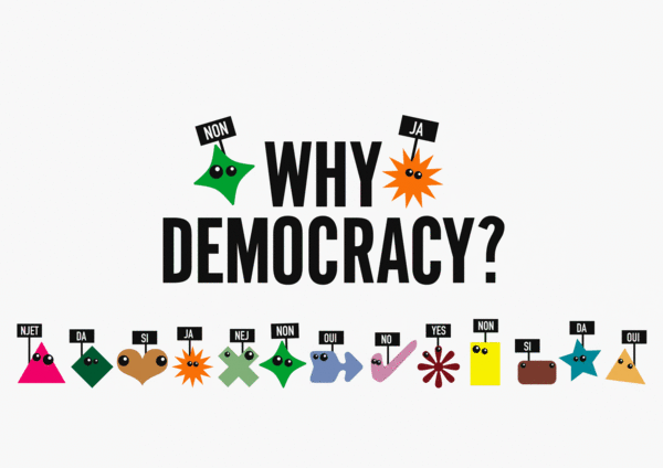 Democracy Logo - WHY-DEMOCRACY-LOGO | Hands up for democracy | Home decor, Decor, Home