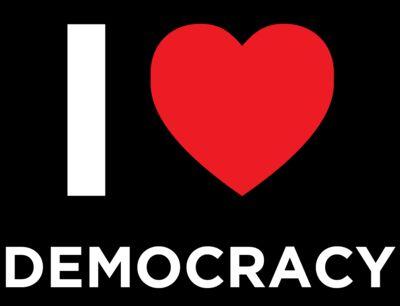 Democracy Logo - I Heart Democracy Logo