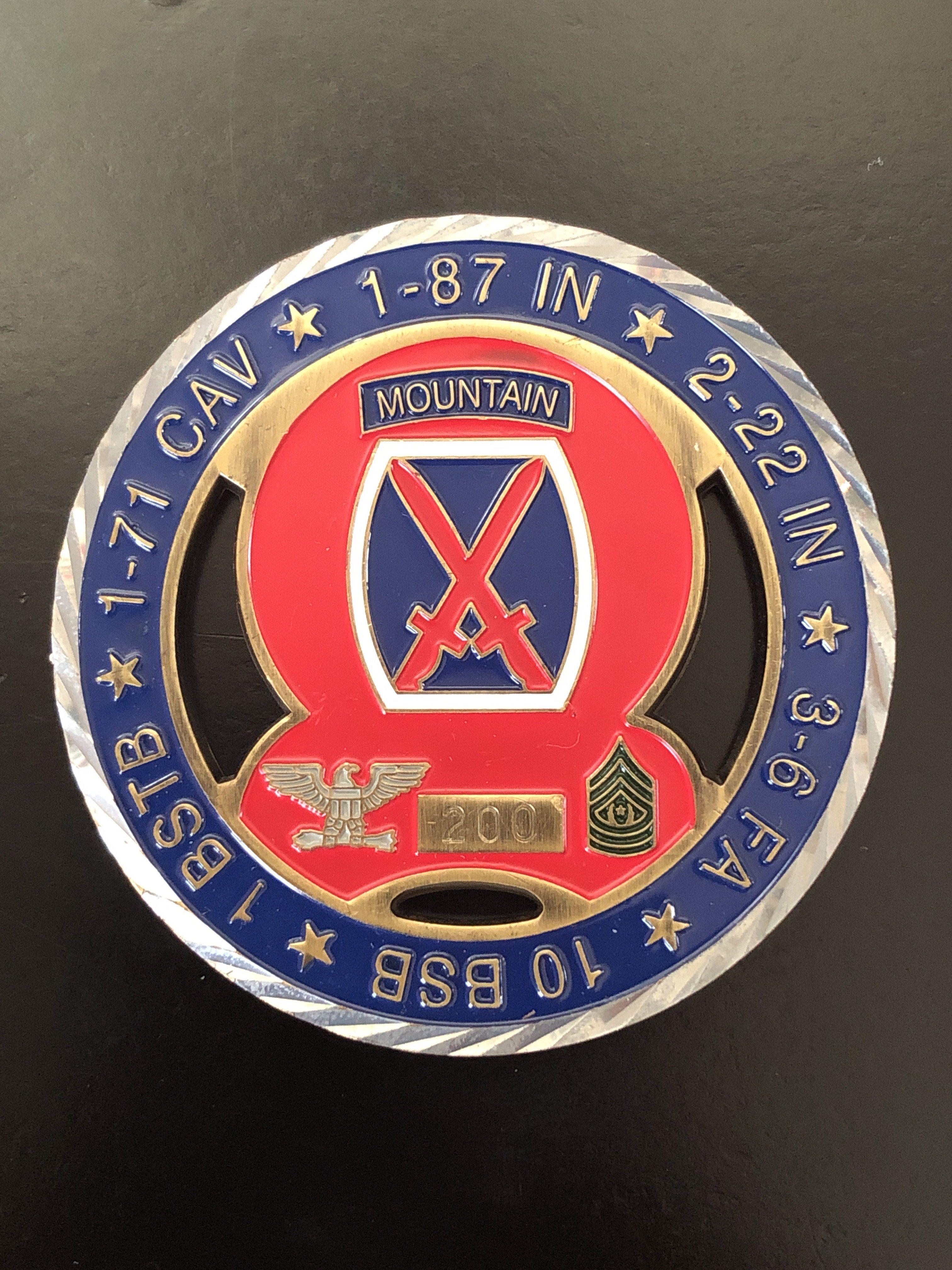 Ibct Logo - 10th Mountain Division 1st IBCT Commander & CSM (Version 3)