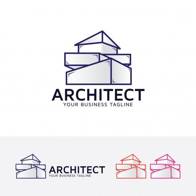 Arquitectura Logo - Plantilla de logotipo de la empresa de arquitectura. Descargar