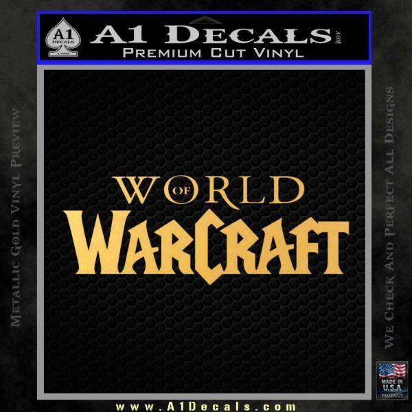 Warcraft Logo - World Of Warcraft Decal Sticker WoW Logo A1 Decals
