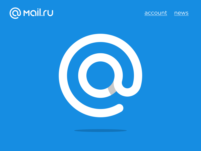 Mail.ru Logo - mail.ru at sign logo by Mark Forge on Dribbble