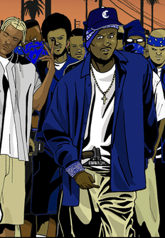 Crips Logo - Crips. The Godfather Video Game