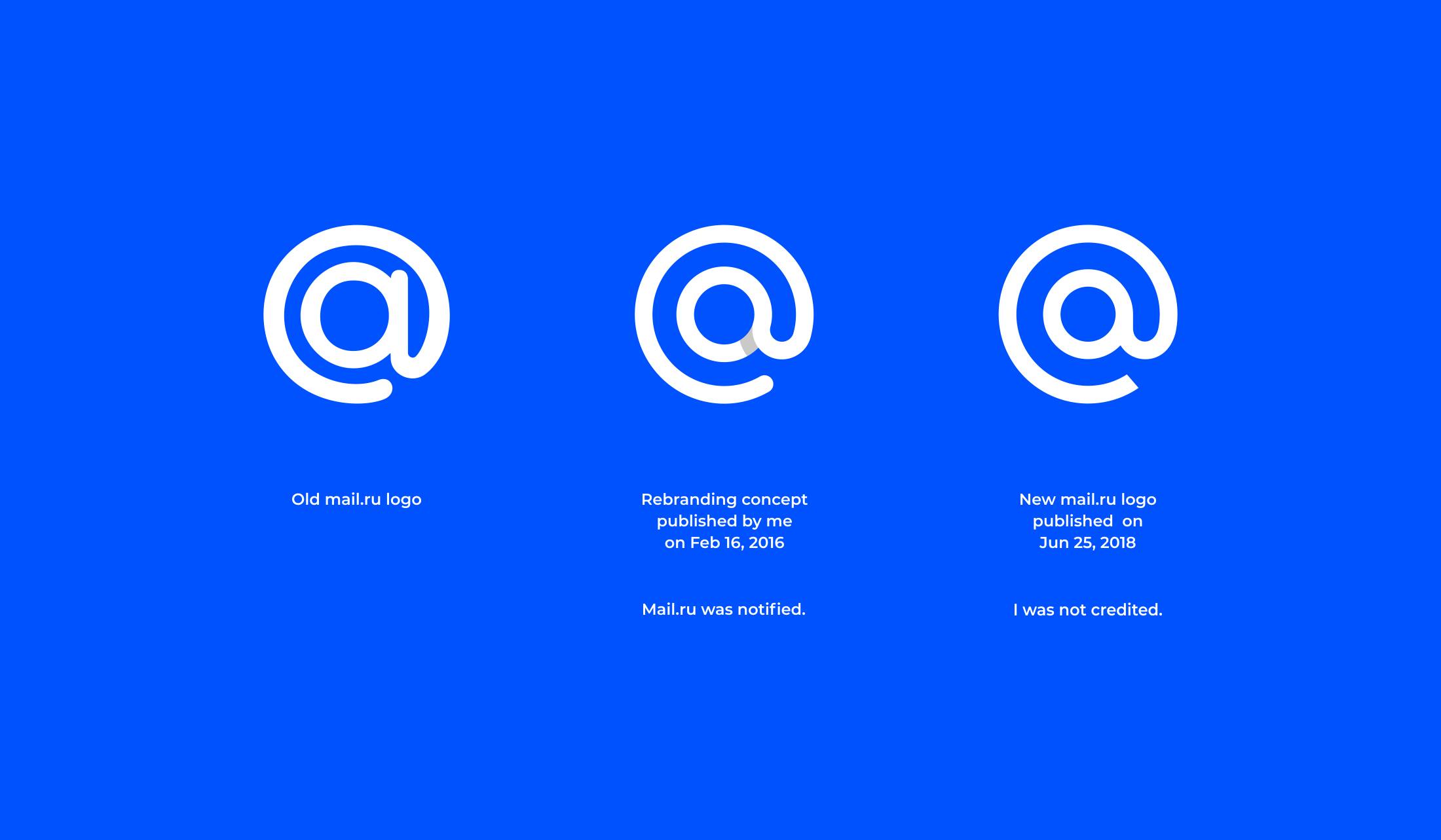 Mail.ru Logo - Should mail.ru give credit for my work? : logodesign