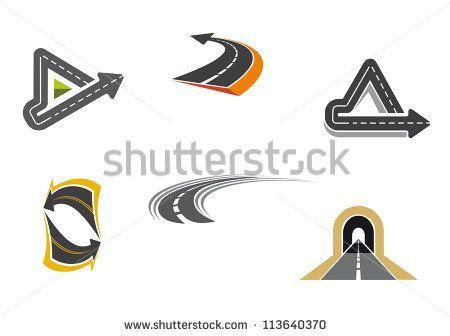 Road Logo - Design. Construction logo design