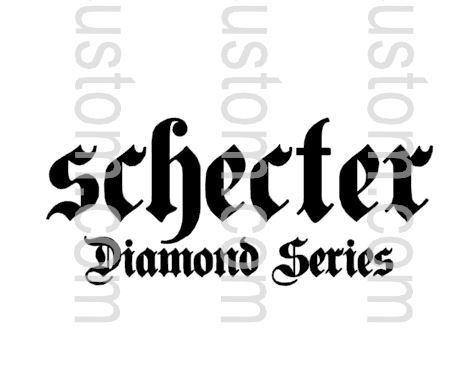 Schecter Logo - Schecter Dimond Series Waterslide Decal