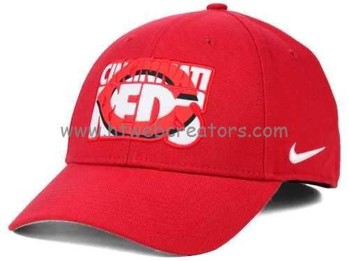 New Reds Logo - Cincinnati Red Reds Nike MLB New Era 20682165 Verbiage Logo Cap