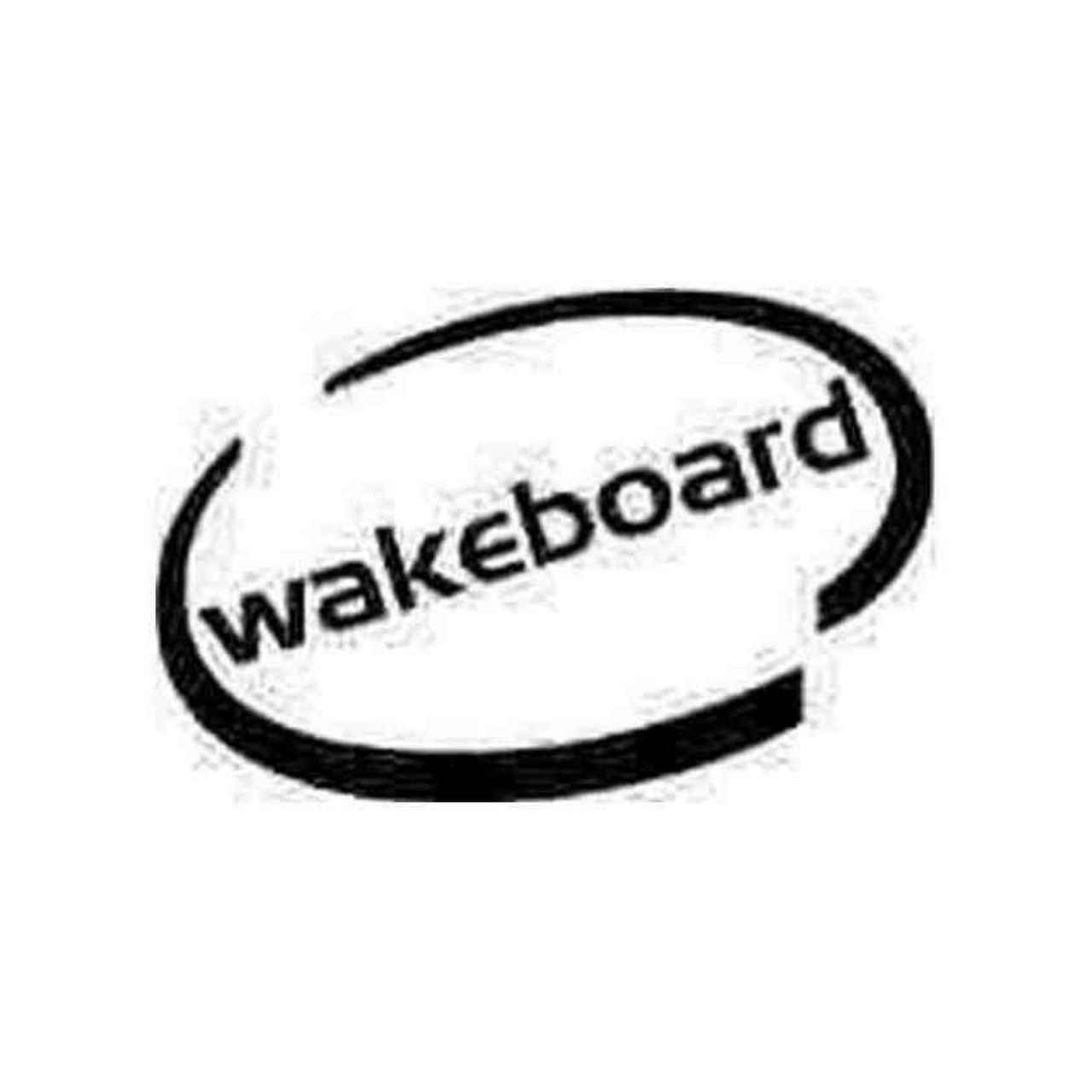 Wakeboard Logo - Wakeboard Oval Decal Sticker