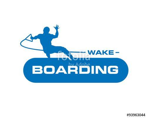 Wakeboard Logo - Wakeboarding Logo Stock Image And Royalty Free Vector Files