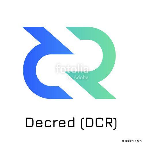 Decred Logo - Decred (DCR). Vector illustration crypto coin ico