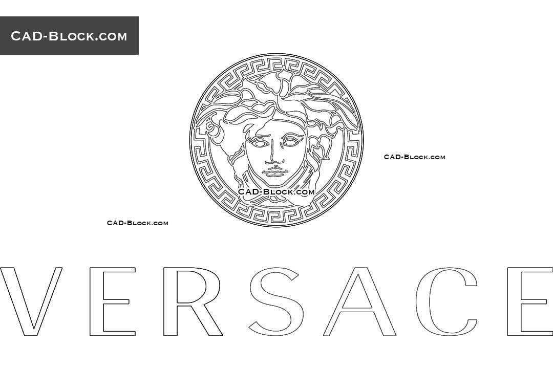 CAD Logo - Versace Logo AutoCAD, free vector file