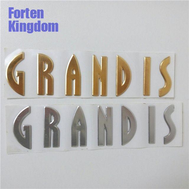 Forter Logo - US $8.59. Forten Kingdom Word For Grandis Chrome Gold ABS Chrome Rear Trunk Emblem 3D Letter Sticker Tail Badge Car Accessories Logo In Emblems