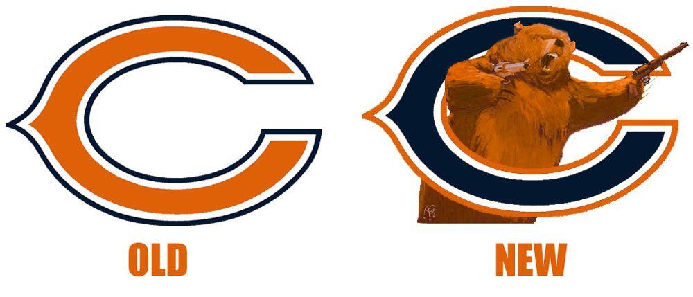 NFL Bears Logo - VIDEO: NFL Logo Redesigns From 1996-2012, A History Of Pissed-Off ...