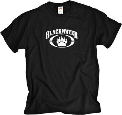 Blackwater Logo - Blackwater Retro Logo Funny T-Shirt