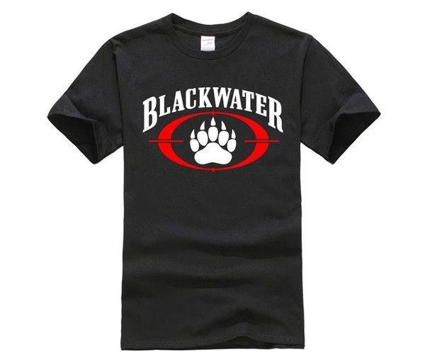 Blackwater Logo - Formal T Shirt Hipster New Blackwater Logo Worldwide Security Private Military Black Water Spring Black Men TShirt Thirts Og T Shirt From