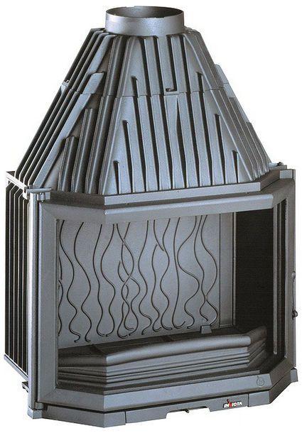 Prismatique Logo - Closed wood hearth / 1-sided / metal - 700 PRISMATIQUE - INVICTA