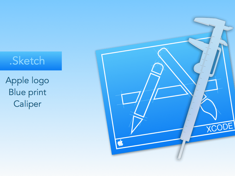 Xcode Logo - Apple Xcode 6 - Caliper Sketch freebie - Download free resource for ...