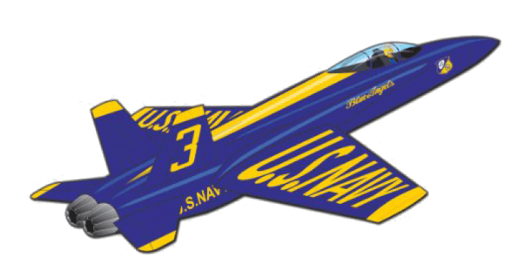Blue Angels Logo - WindForce Blue Angels 3 D Nylon Kite