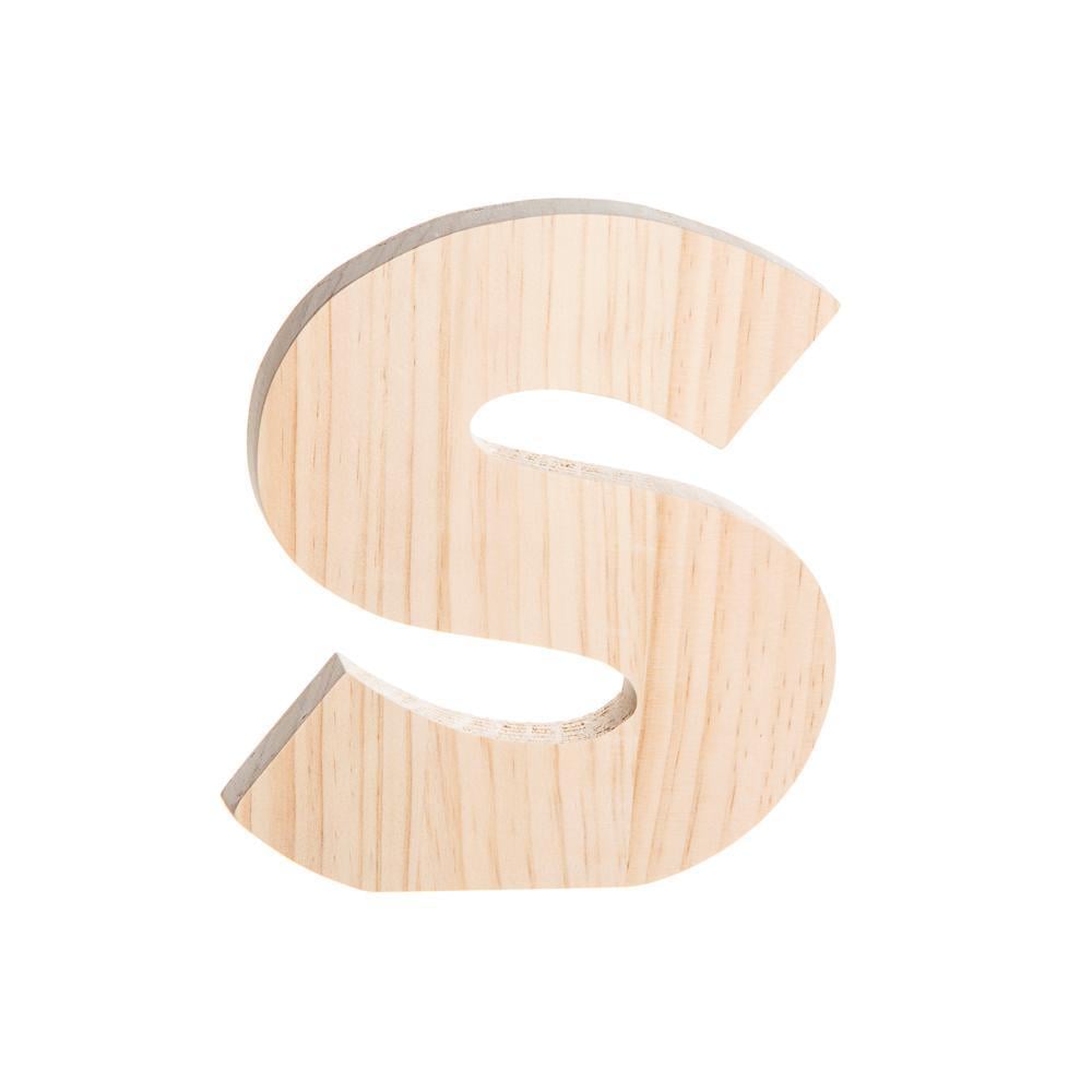 Darice Logo - Darice Alpha 8 in. Letter S in Unfinished Wood