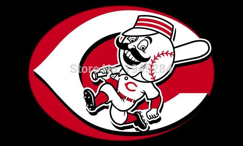 New Reds Logo - MLB Cincinnati Reds Logo Flag Banner 004 Fans Flag New 3x5ft ...
