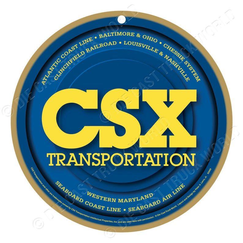 CSXT Logo - CSX Railroad Logo Wood Plaque / Sign