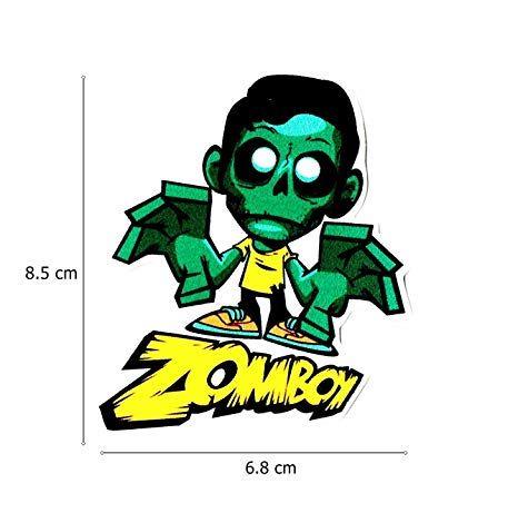 Zomboy Logo - Zomboy Logo Sticker (8.3x9.5CM) By Best Gift Shop: Amazon.in ...