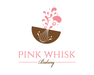 Whisk Logo - Pink Whisk Bakery Designed by dalia | BrandCrowd