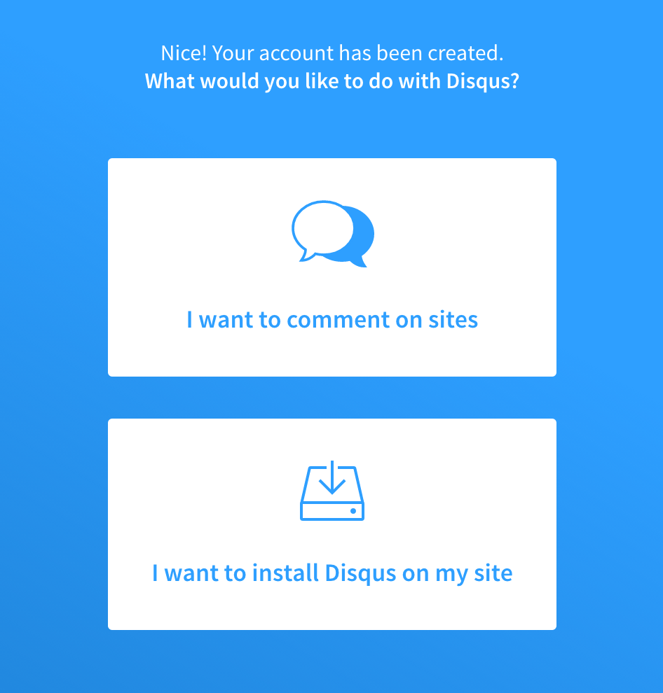 DISQUS Logo - Sign up for a Disqus account