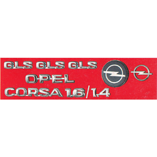 Corsa Logo - LOGO OPEL CORSA MONOGRAM EMBLEM CHROME Family Pack