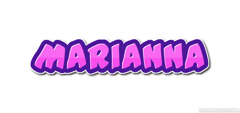 Marianna Logo - Marianna Logo. Free Name Design Tool from Flaming Text