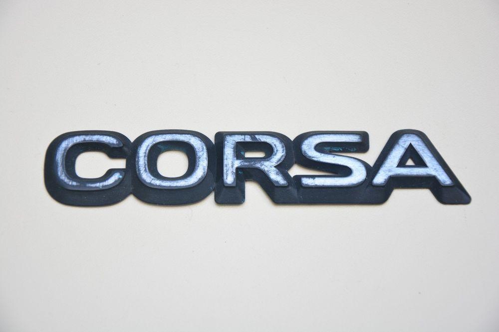 Corsa Logo - USED ORIGINAL OPEL CORSA REAR NAMEPLATE PLASTIC SIGN LOGO BADGE