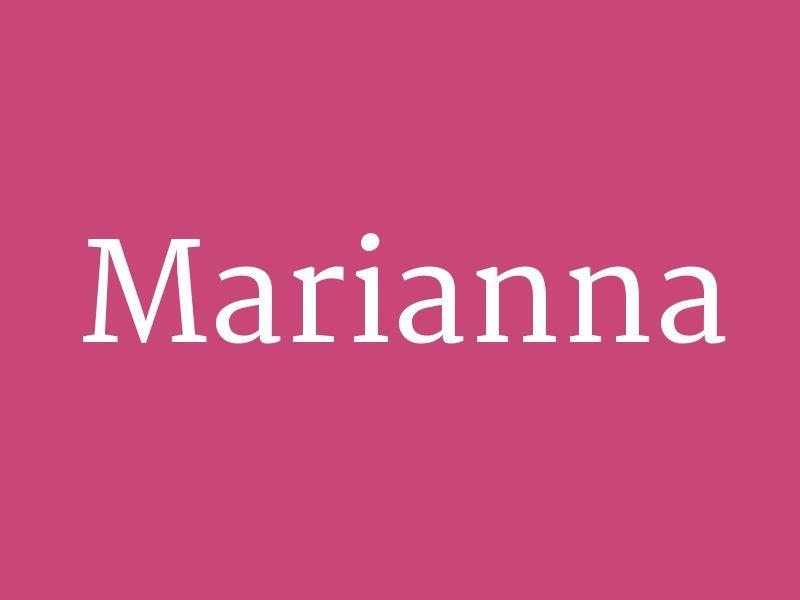 Marianna Logo - Marianna – from the collection 