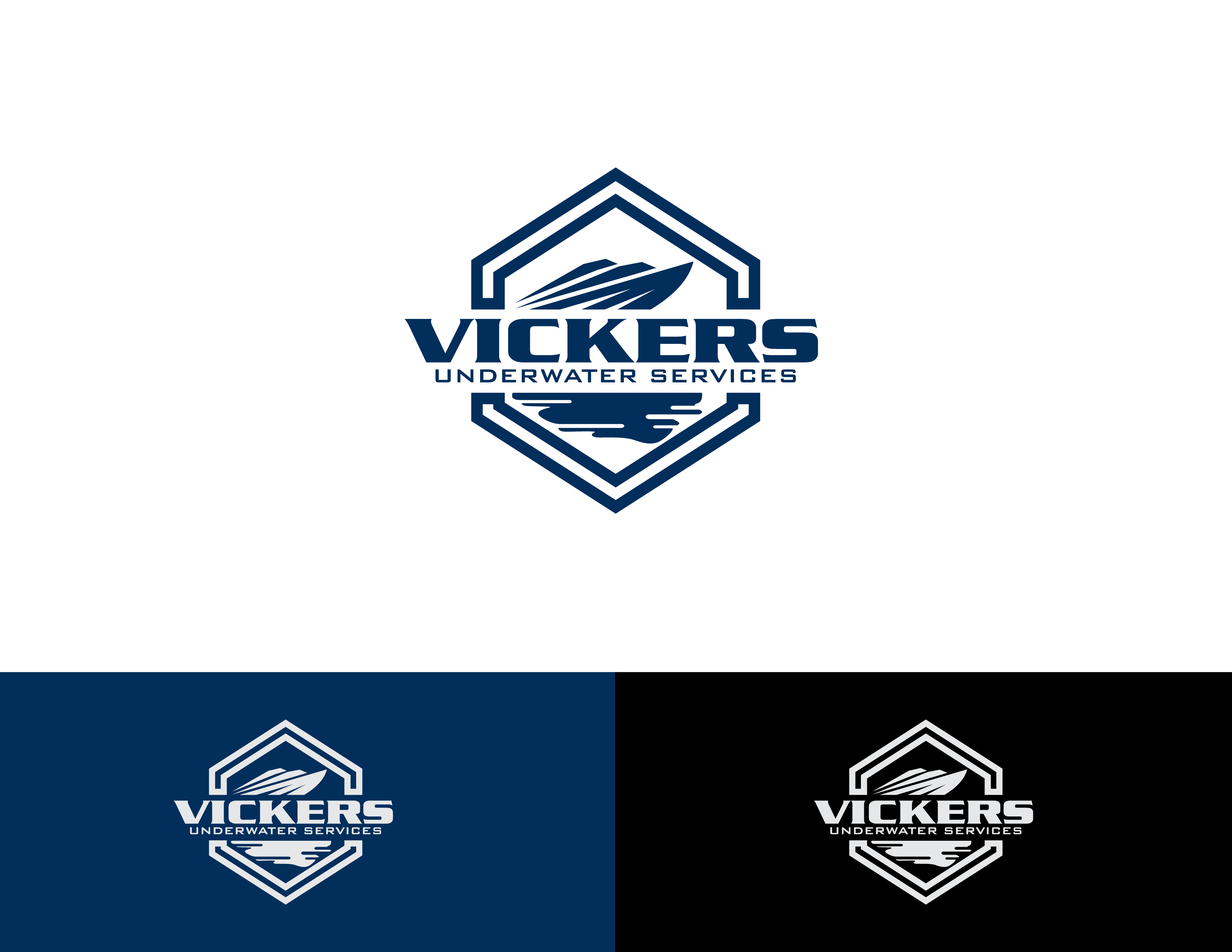 Vickers Logo - Logo and Business Card Design. 'VICKERS UNDERWATER SERVICES