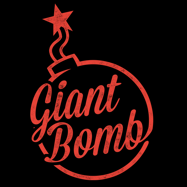 Bomb Logo - Giant Bomb Vintage Logo T-Shirt - Red Ink