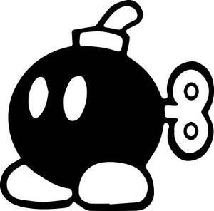 Bomb Logo - Details about Mario Bro bomb Logo B-Bomb Decal Sticker Cars jdm stance  flush laptop