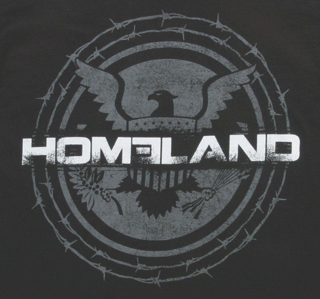 Homeland Logo - Homeland Logo On Black T Shirt. TV Show T Shirts. Shirts, T Shirt