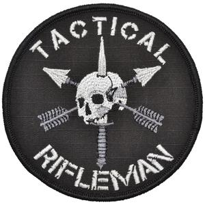 Rifleman Logo - Tactical Rifleman Logo - 4 inch Round Patch