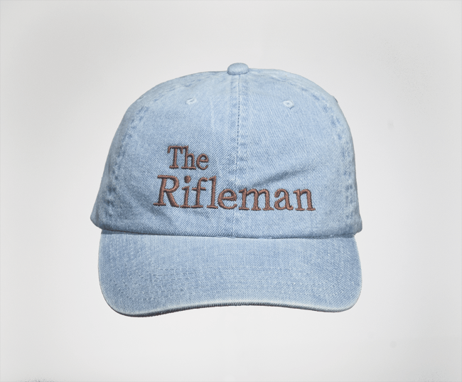 Rifleman Logo - Denim Cap w/ Brown Logo name