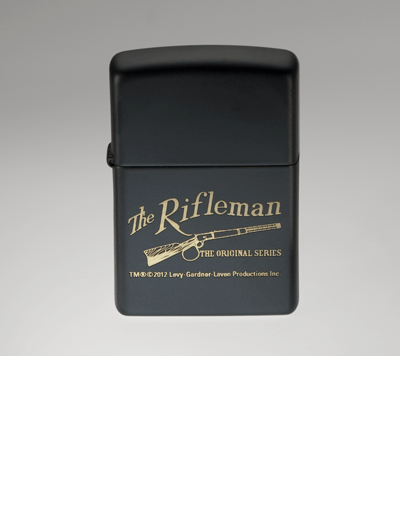 Rifleman Logo - Zippo™ Black Matte Lighter