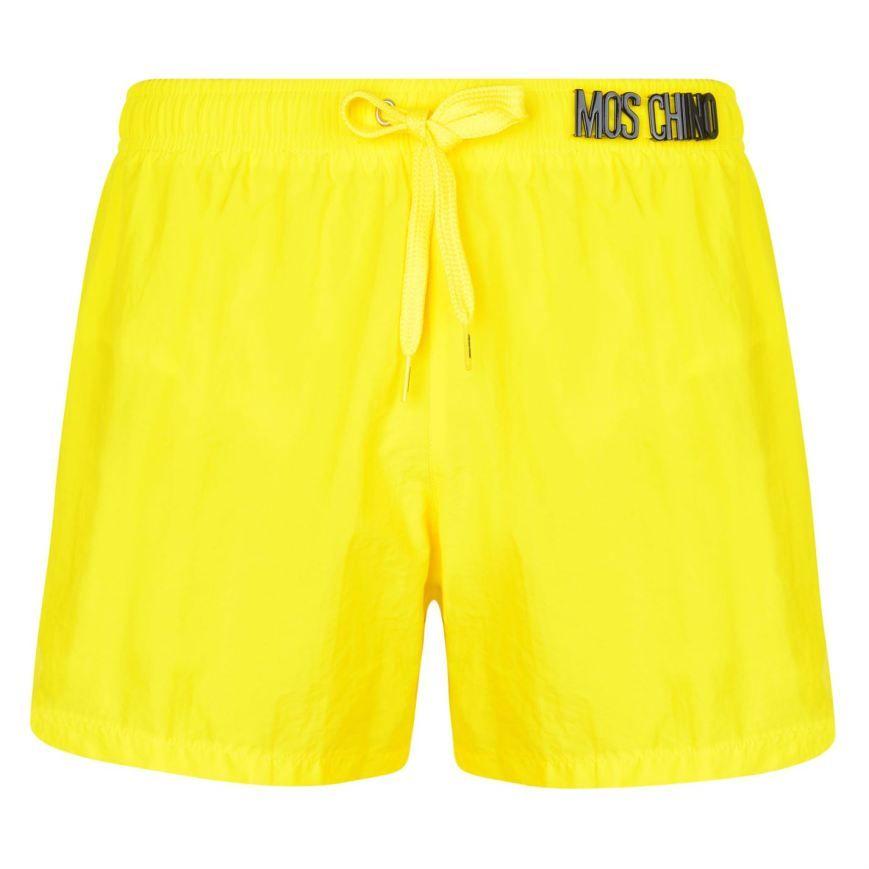 Nikel Logo - Men Popular MOSCHINO Nikel Logo Swimming Shorts Yellow - Men ...