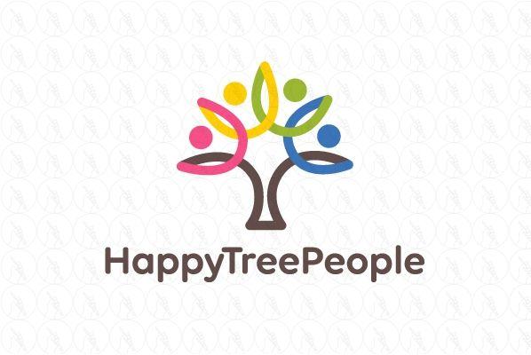 TreePeople Logo - Happy Tree People Logo - Cubio shop portfolio