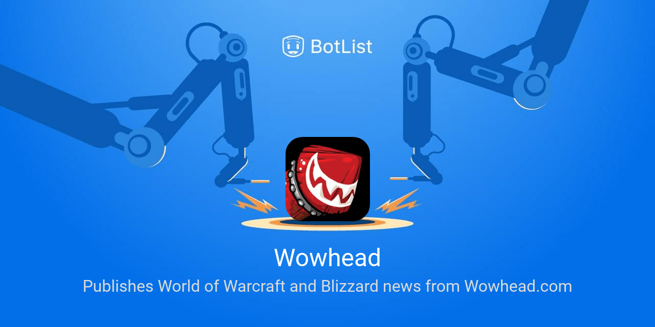 Wowhead.com Logo - Wowhead Bot on Discord chatbot on BotList