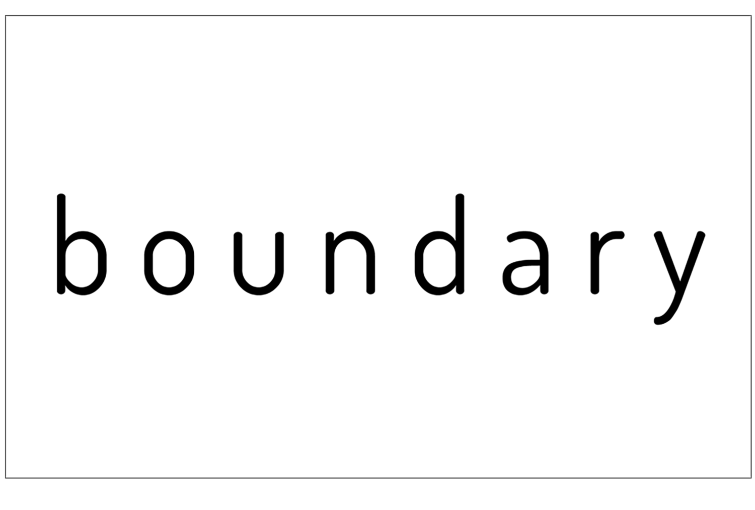 Boundary Logo - boundary