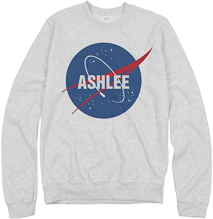 Ashlee Logo - Amazon.com: NASA Logo Ashlee Sweater: Unisex Gildan Crewneck ...